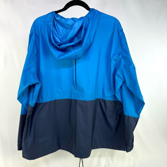 Columbia blue color block zip up hooded windbreaker jacket women’s 2X - Picture 3 of 14